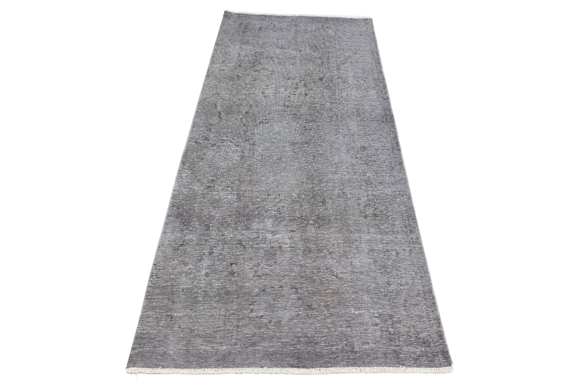 Vintage Overdyed Persian Runner Rug – Ivory Whisper