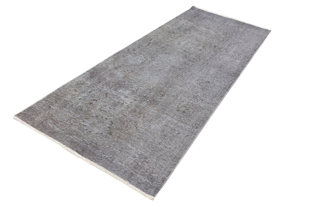 Vintage Overdyed Persian Runner Rug – Ivory Whisper