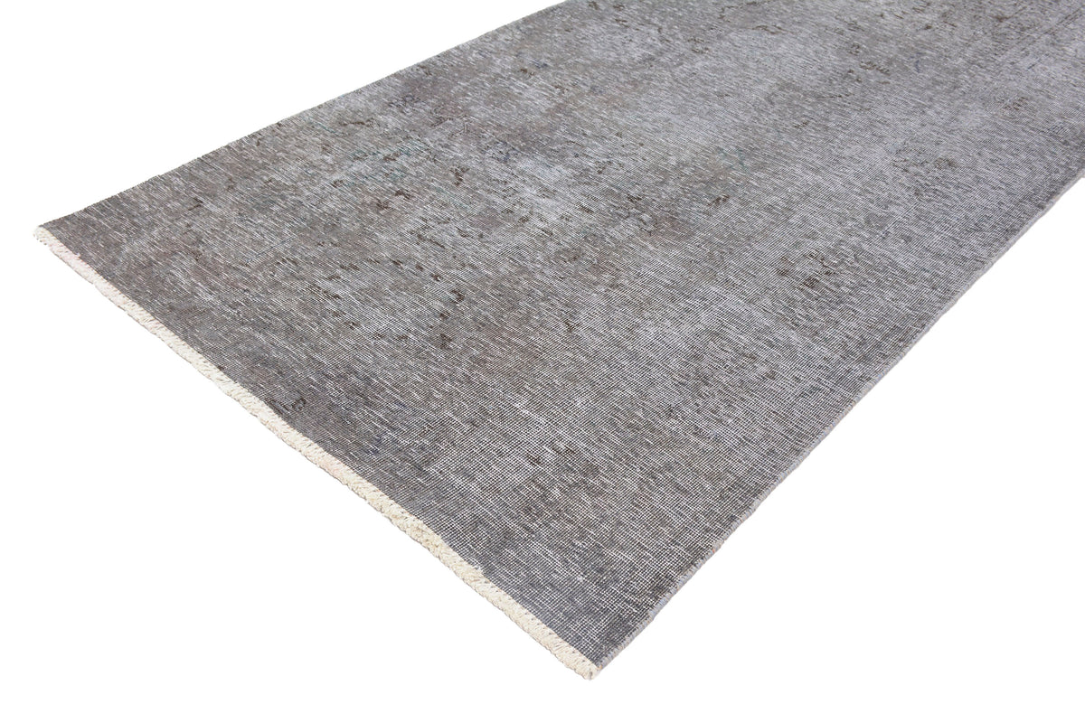 Vintage Overdyed Persian Runner Rug – Ivory Whisper