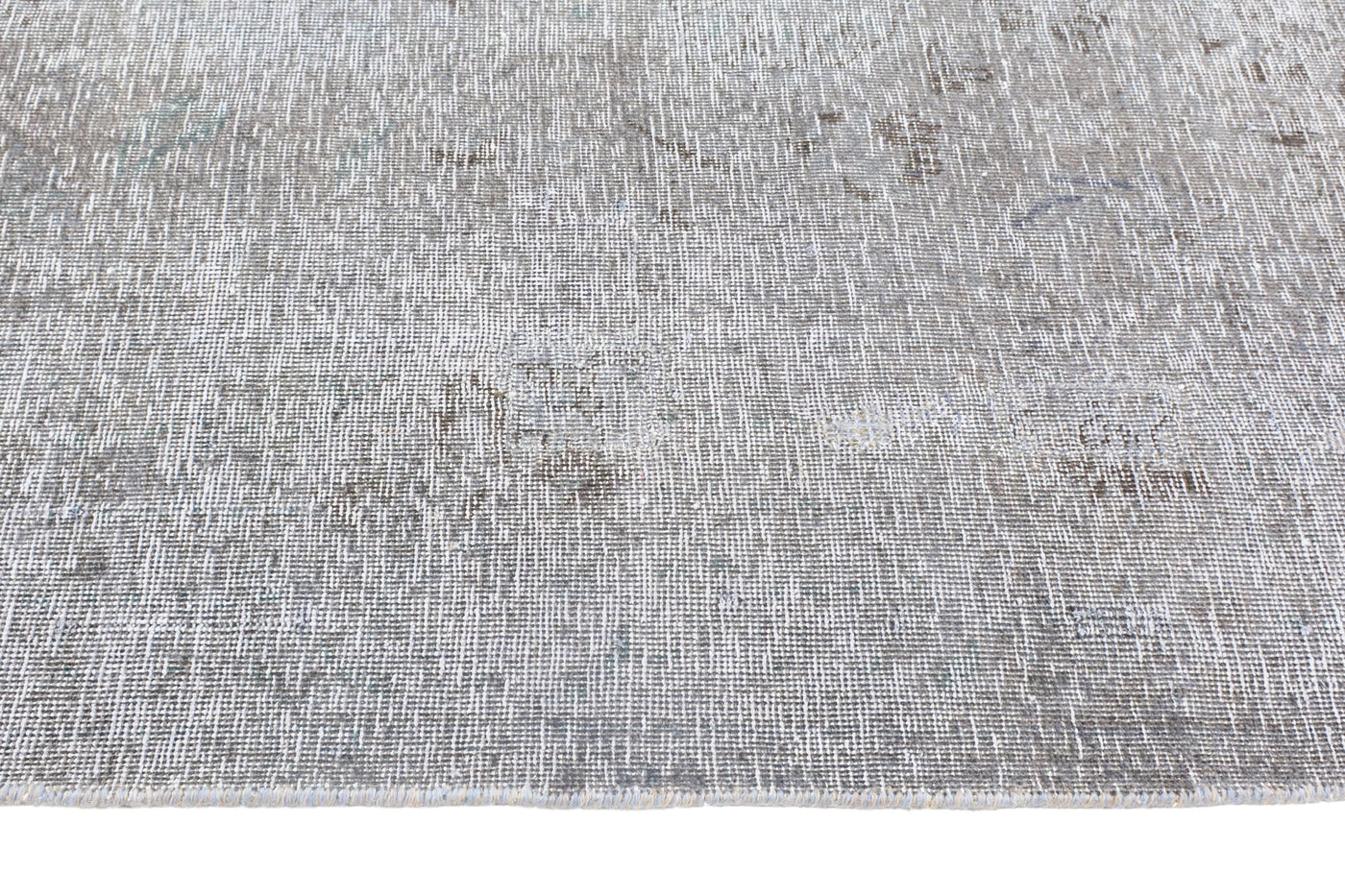 Vintage Overdyed Persian Runner Rug – Ivory Whisper