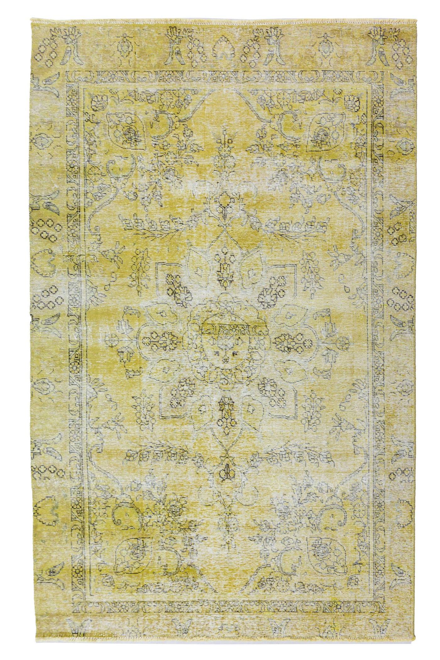 Vintage Overdyed Persian Rug – Dove Fade
