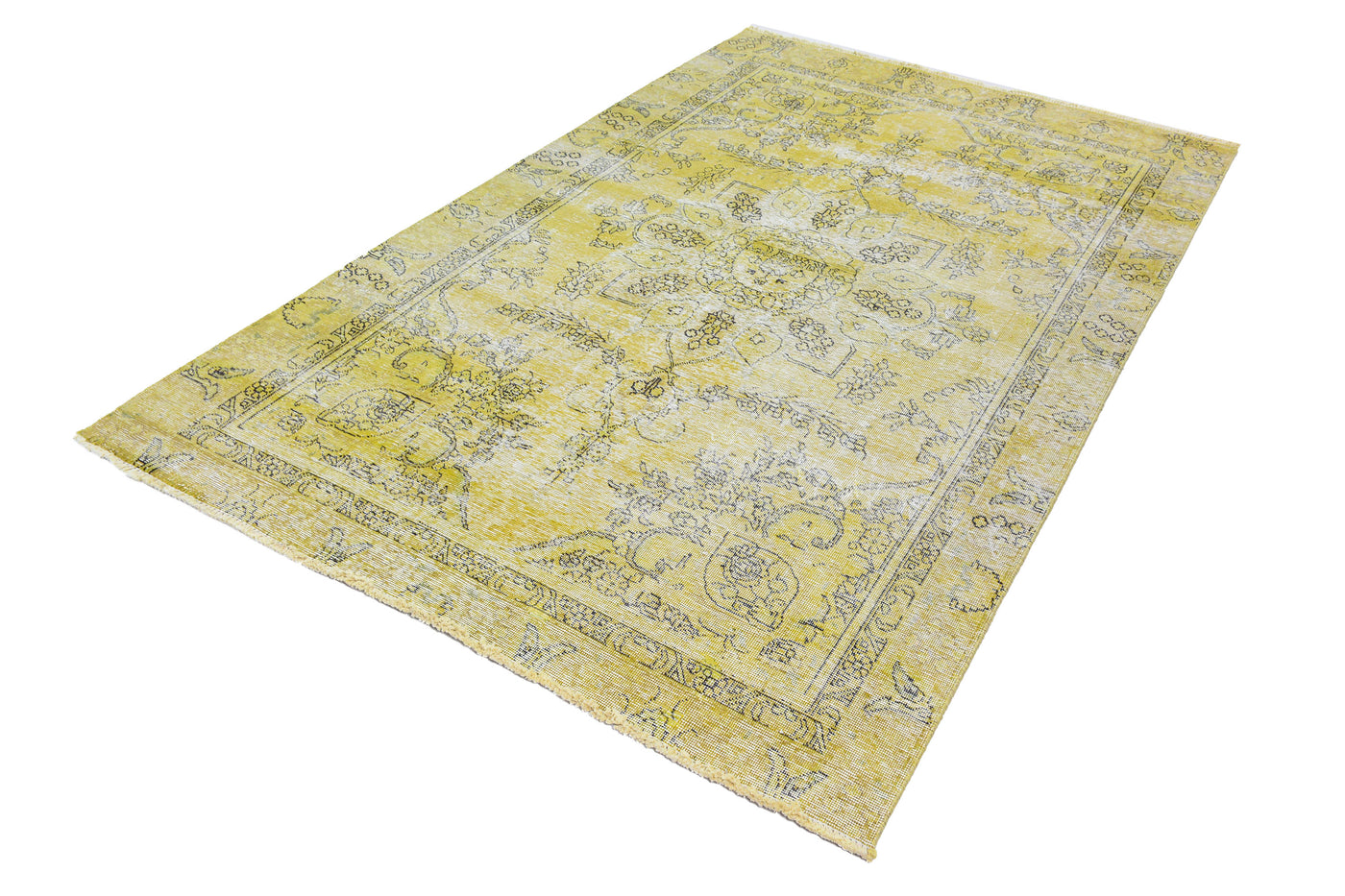 Vintage Overdyed Persian Rug – Dove Fade