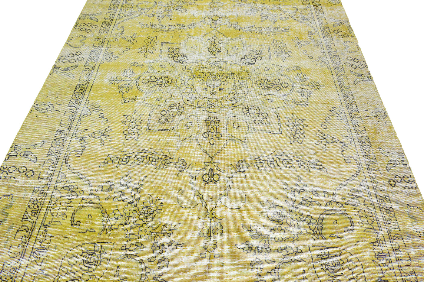 Vintage Overdyed Persian Rug – Dove Fade