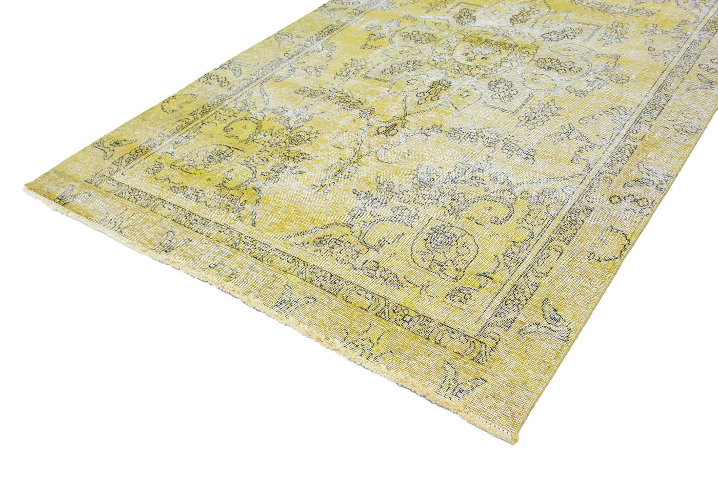 Vintage Overdyed Persian Rug – Dove Fade