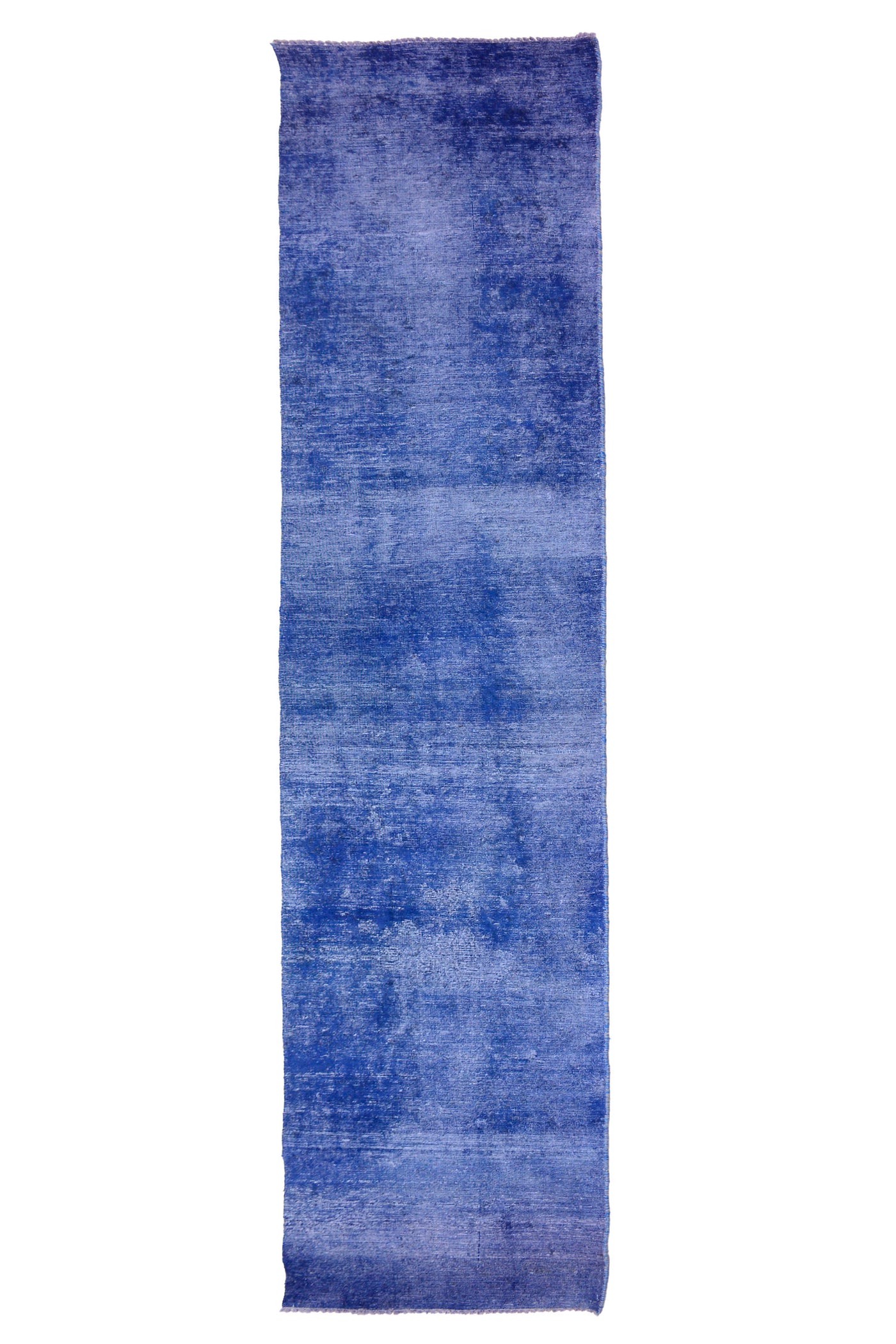Vintage Overdyed Persian Runner Rug – Sky Drift