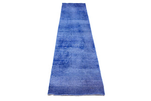 OVERDYED Vintage Persian Runner, 85 x 385 cm