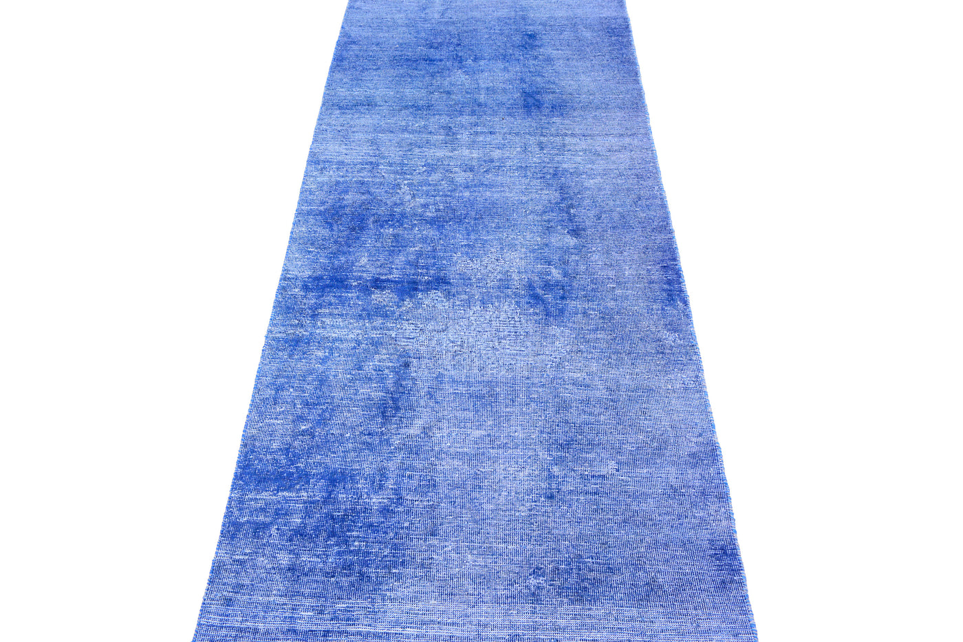 Vintage Overdyed Persian Runner Rug – Sky Drift