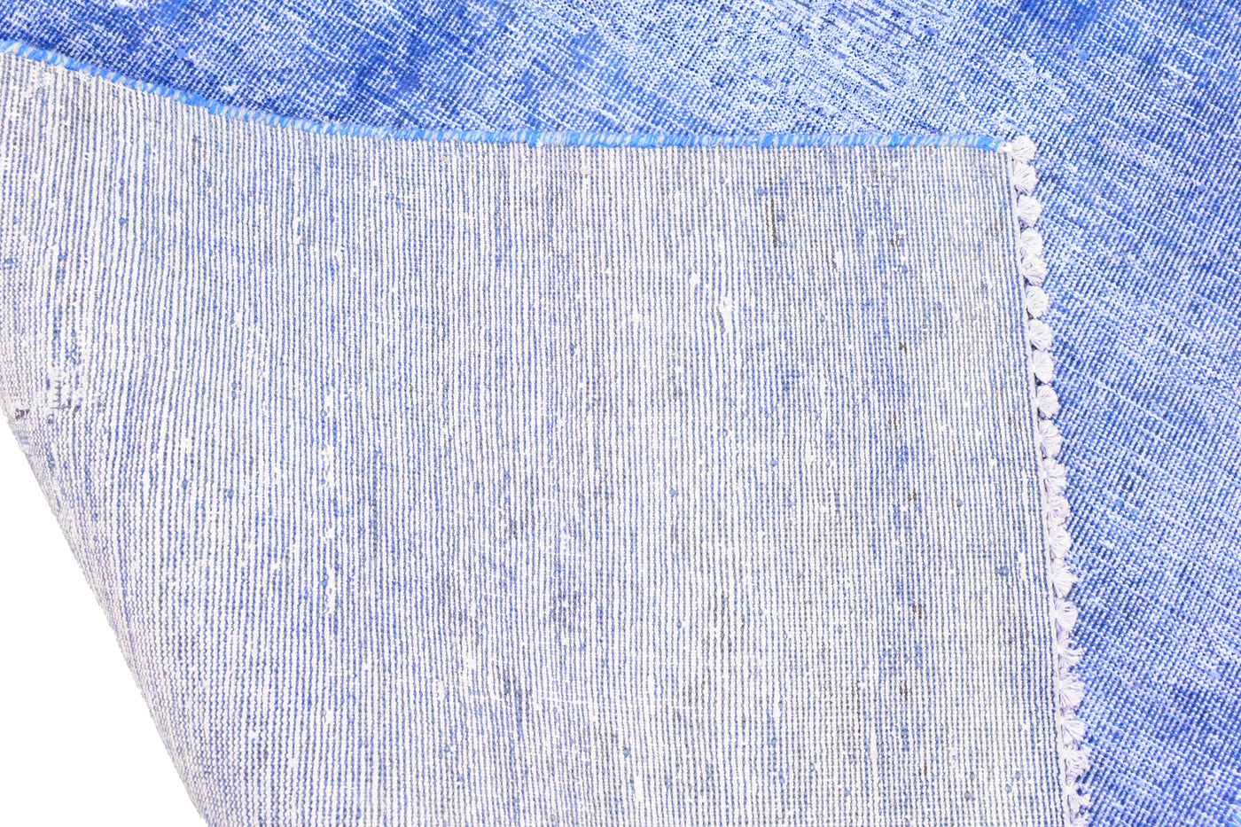 Vintage Overdyed Persian Runner Rug – Sky Drift