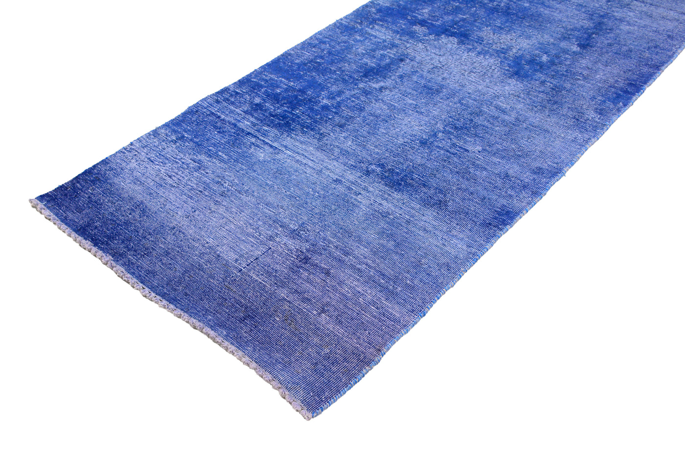Vintage Overdyed Persian Runner Rug – Sky Drift