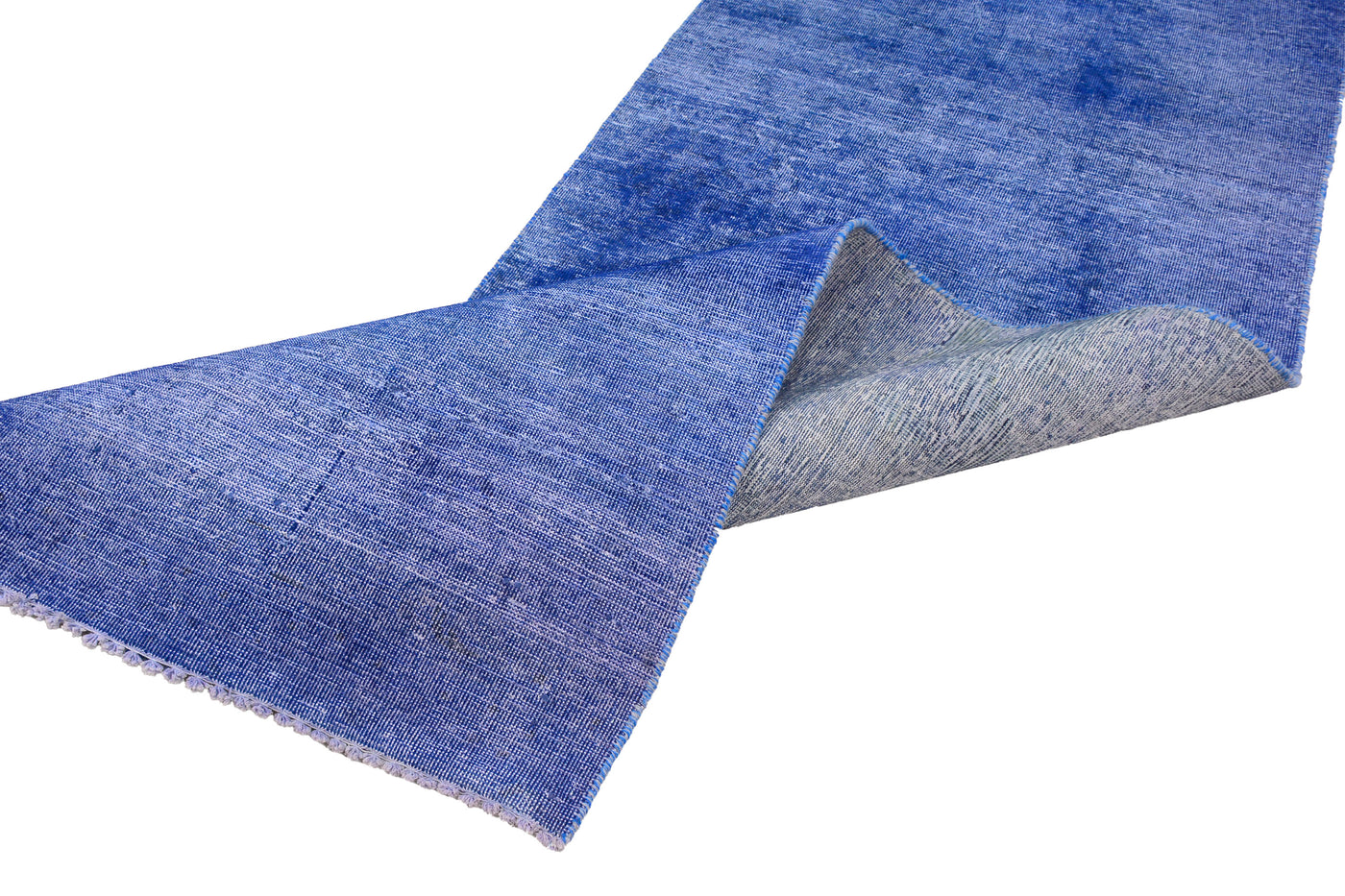 Vintage Overdyed Persian Runner Rug – Sky Drift