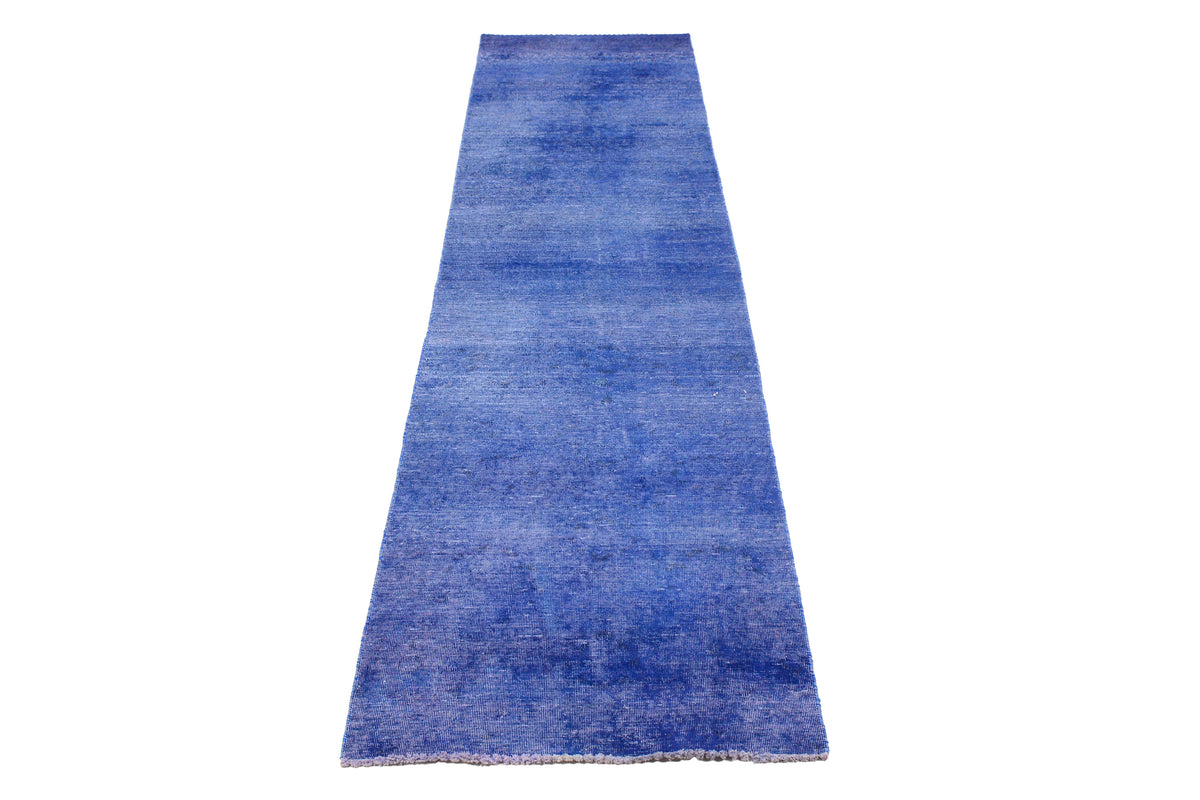 Vintage Overdyed Persian Runner Rug – Ocean Drift