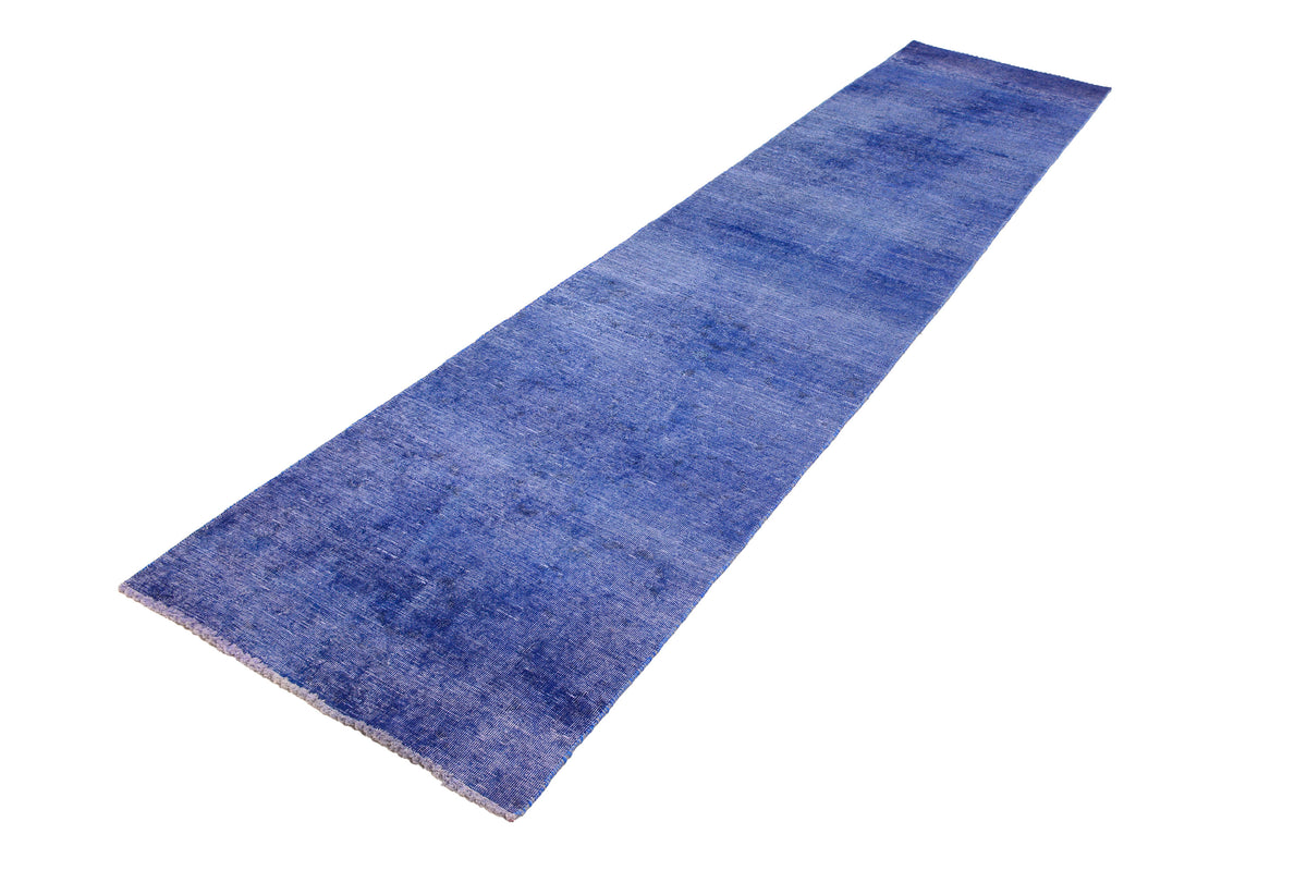 Vintage Overdyed Persian Runner Rug – Ocean Drift