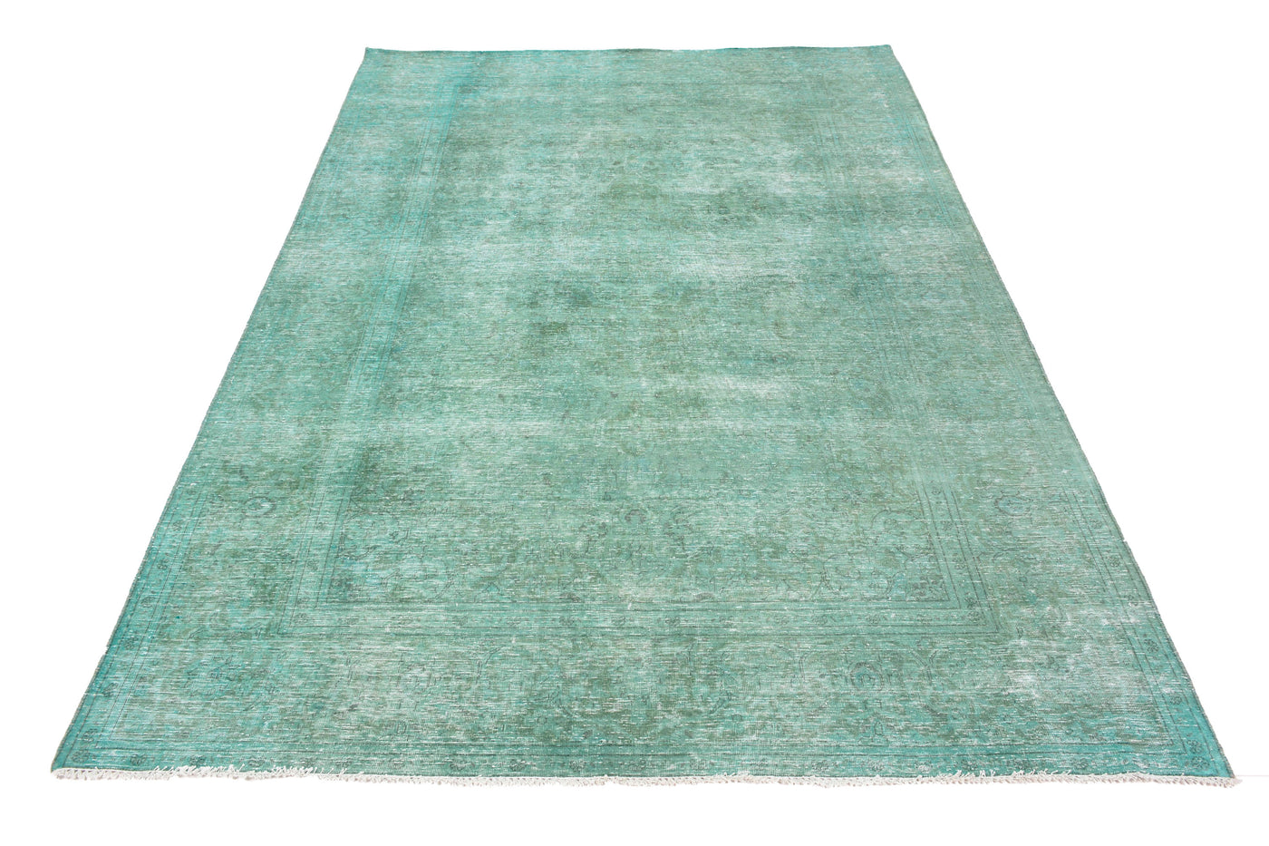 Vintage Overdyed Persian Rug – Ocean Whisper