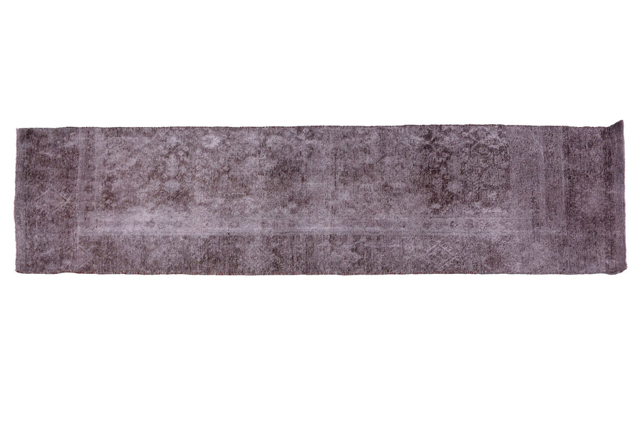OVERDYED Vintage Persian Runner, 84 x 366 cm