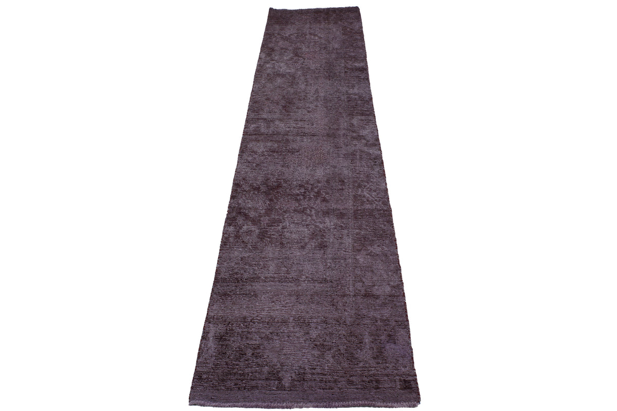 Vintage Overdyed Runner Rug – Noir Echo