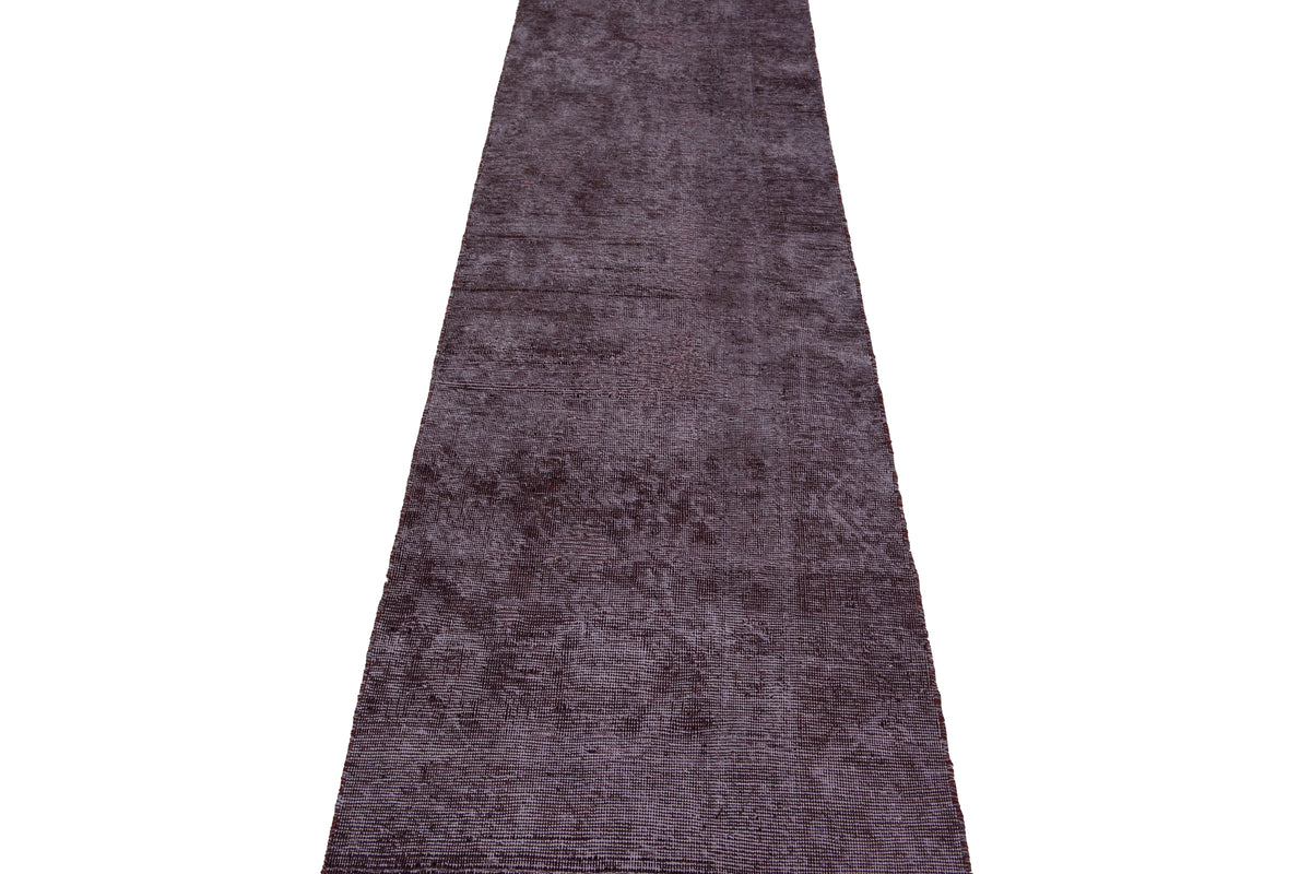 Vintage Overdyed Runner Rug – Noir Echo
