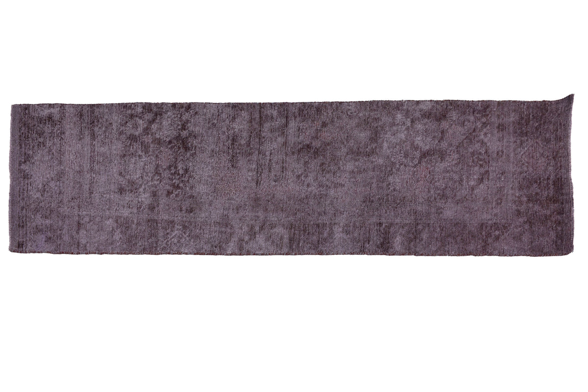 Vintage Overdyed Runner Rug – Noir Echo
