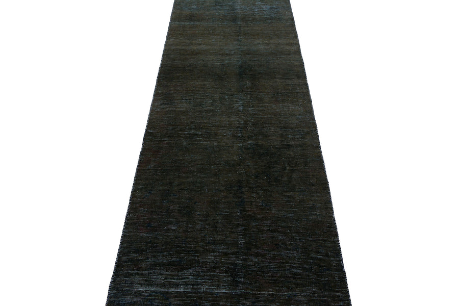 OVERDYED Vintage Persian Runner, 85 x 390 cm