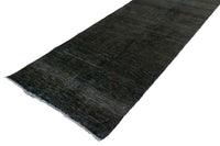 OVERDYED Vintage Persian Runner, 85 x 390 cm