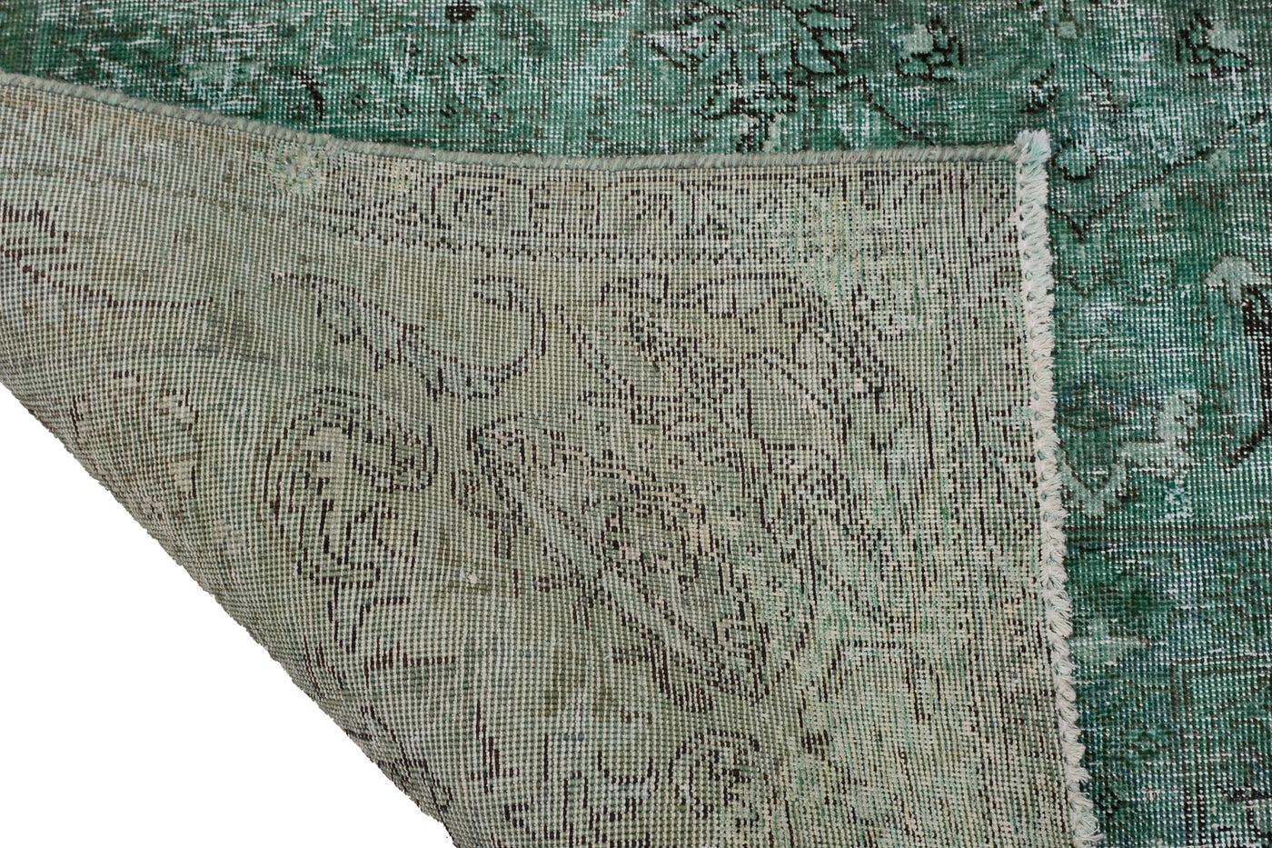 Vintage Overdyed Persian Rug – Sky Patina