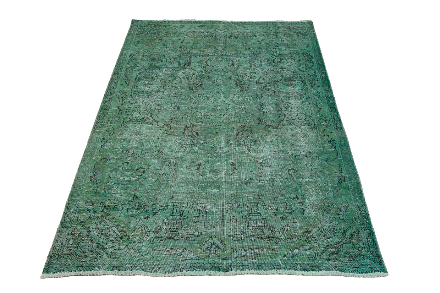 Vintage Overdyed Persian Rug – Sky Patina
