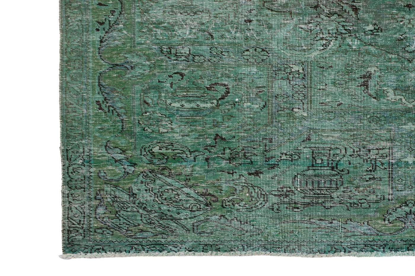 Vintage Overdyed Persian Rug – Sky Patina