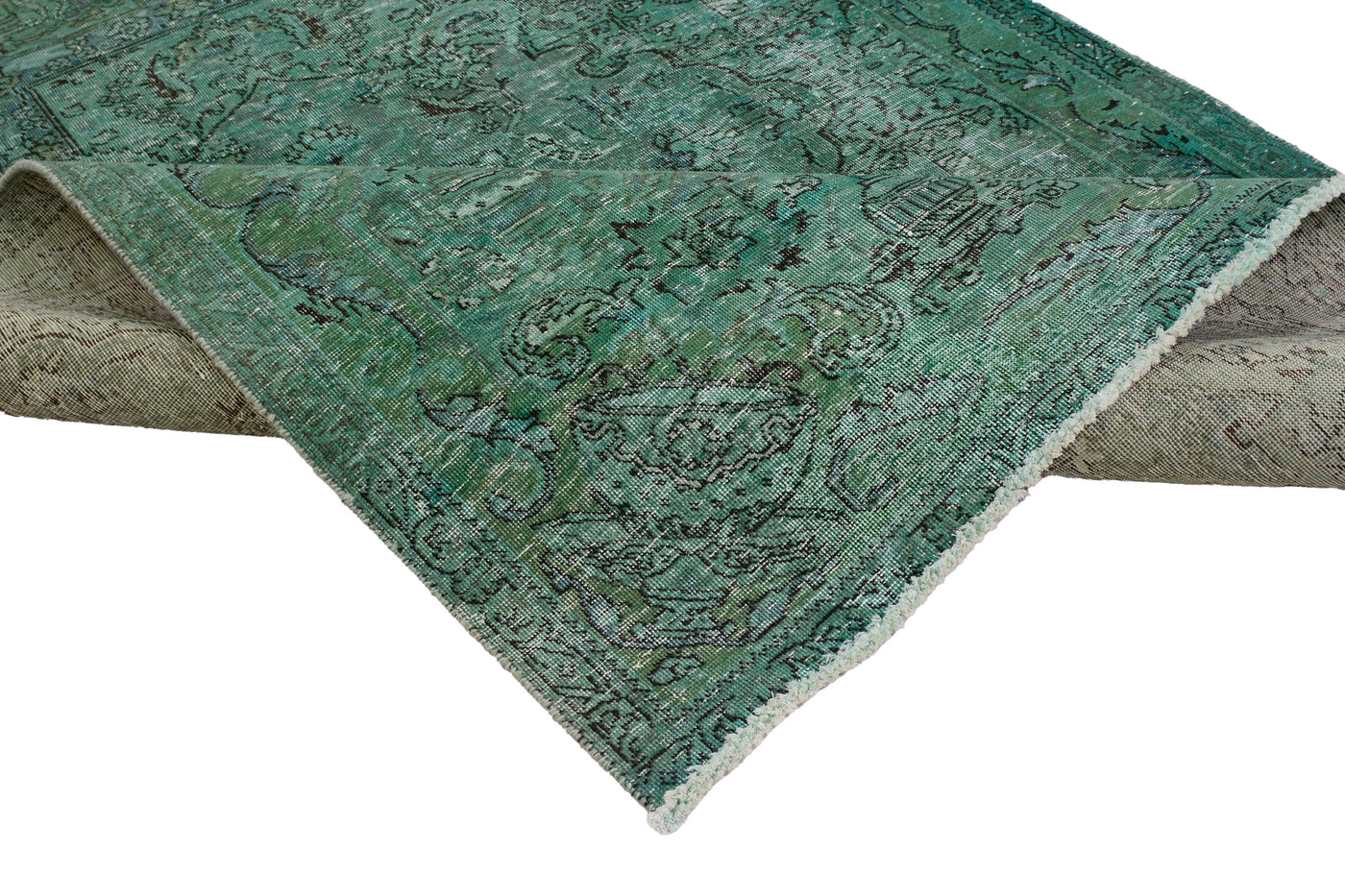 Vintage Overdyed Persian Rug – Sky Patina