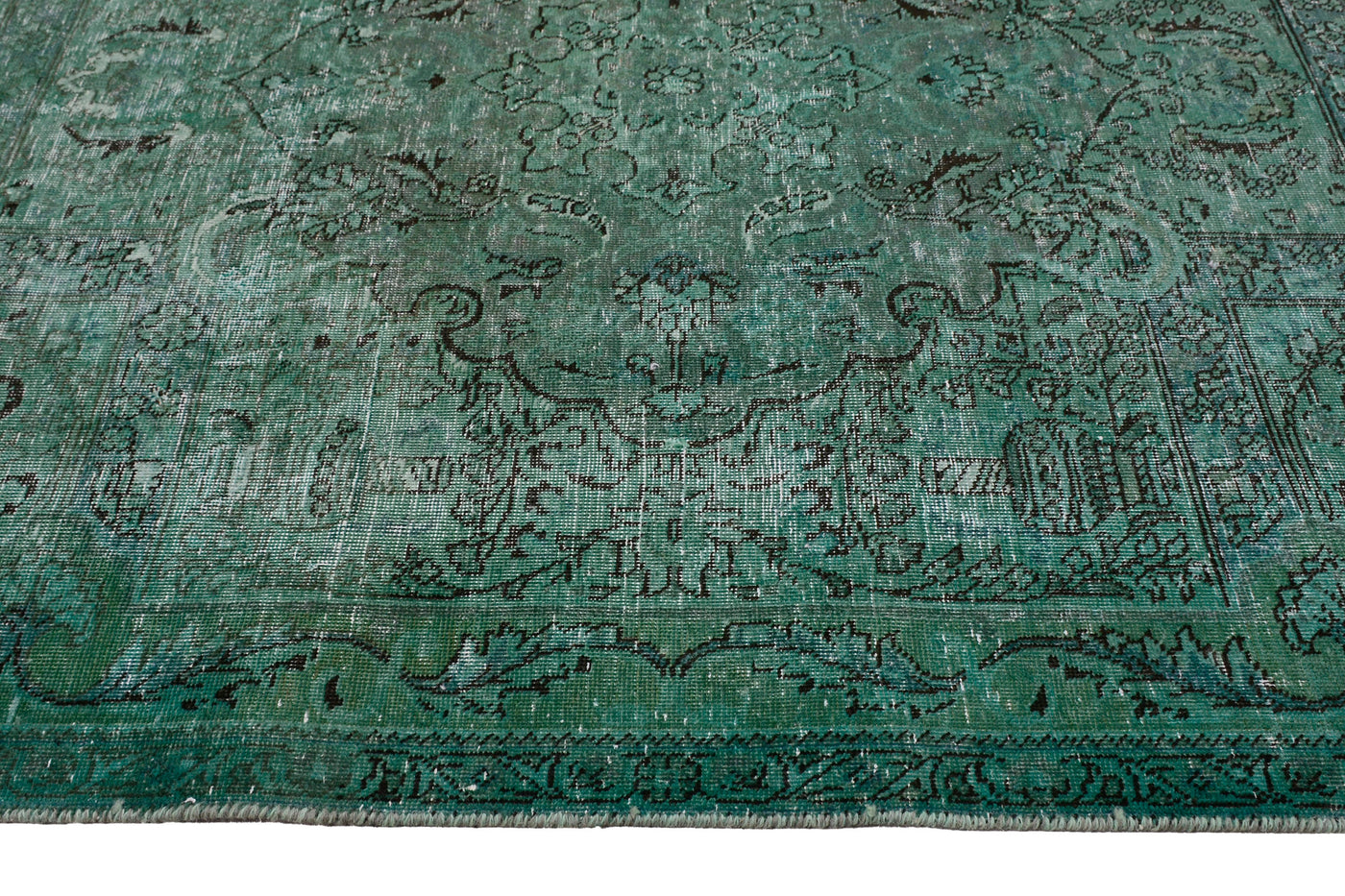 Vintage Overdyed Persian Rug – Sky Patina