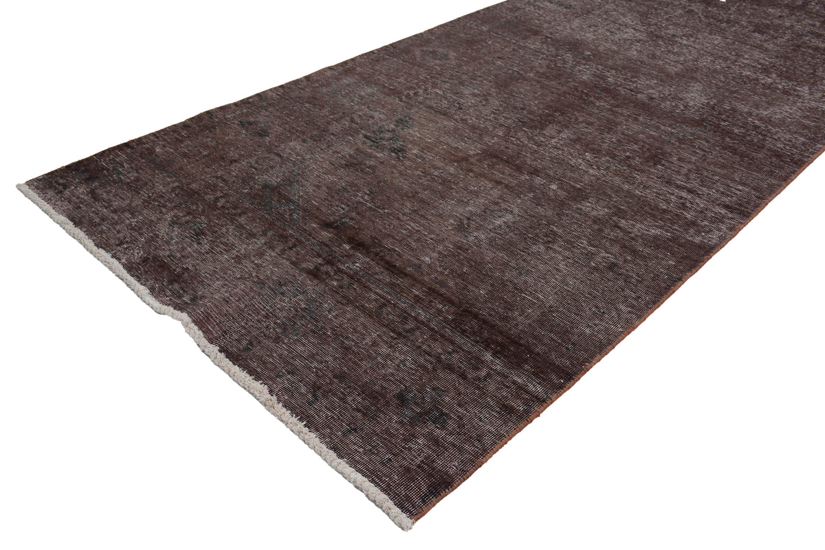 Vintage Overdyed Runner Rug – Coal Patina