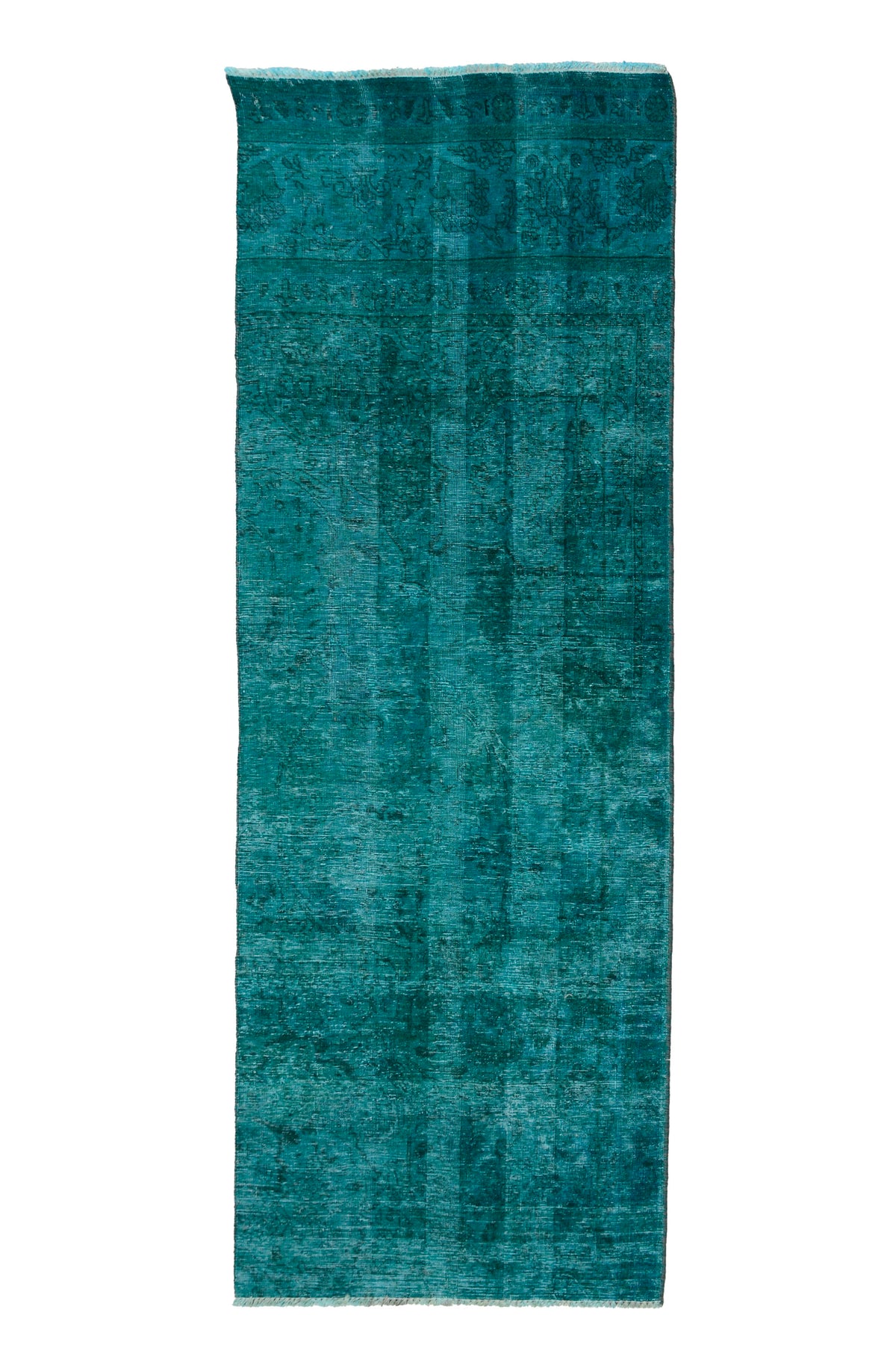 Vintage Overdyed Persian Runner Rug – Sapphire Mirage