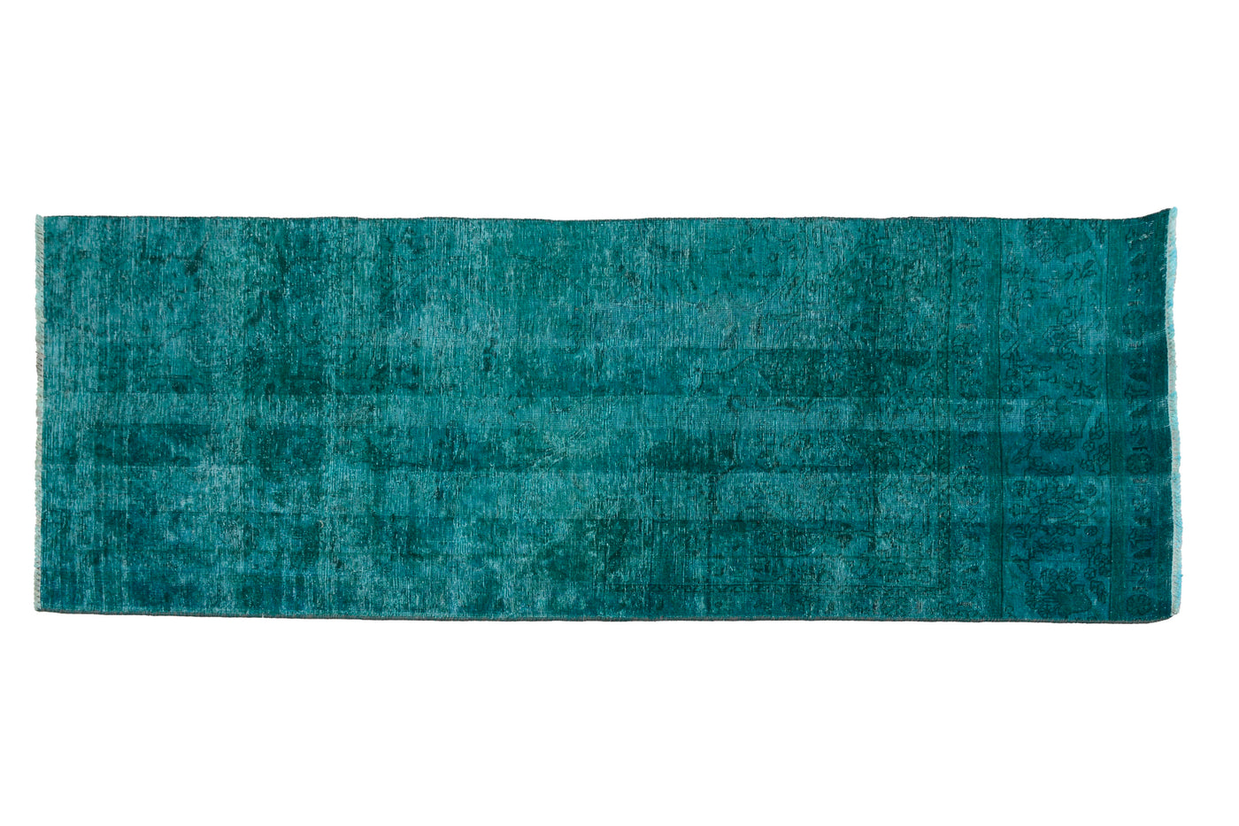 Vintage Overdyed Persian Runner Rug – Sapphire Mirage