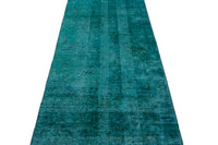 OVERDYED Vintage Persian Runner, 98 x 250 cm