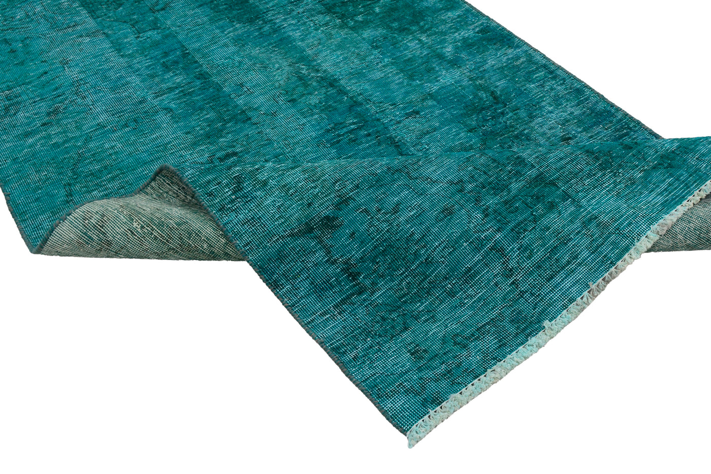 Vintage Overdyed Persian Runner Rug – Sapphire Mirage