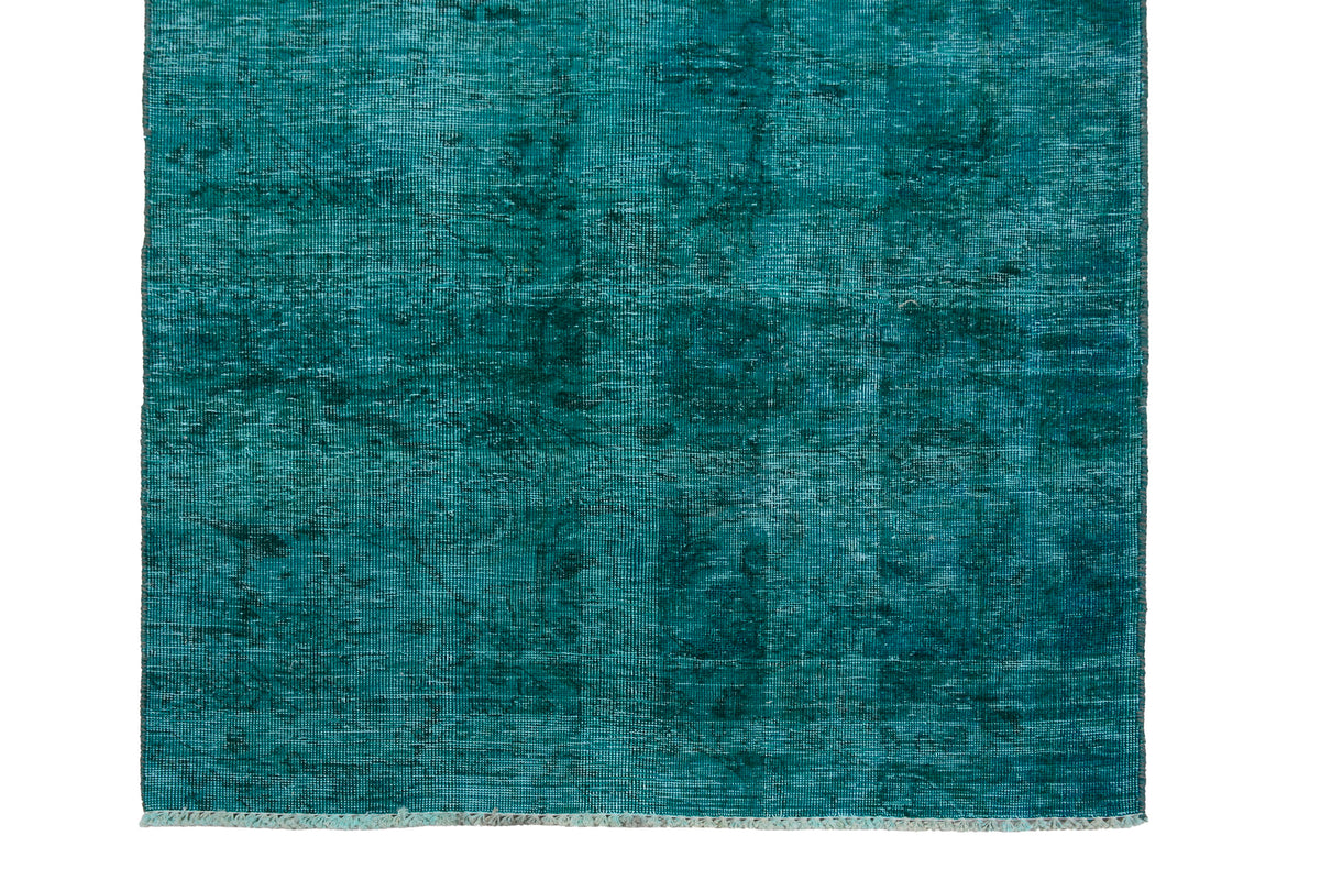 Vintage Overdyed Persian Runner Rug – Sapphire Mirage