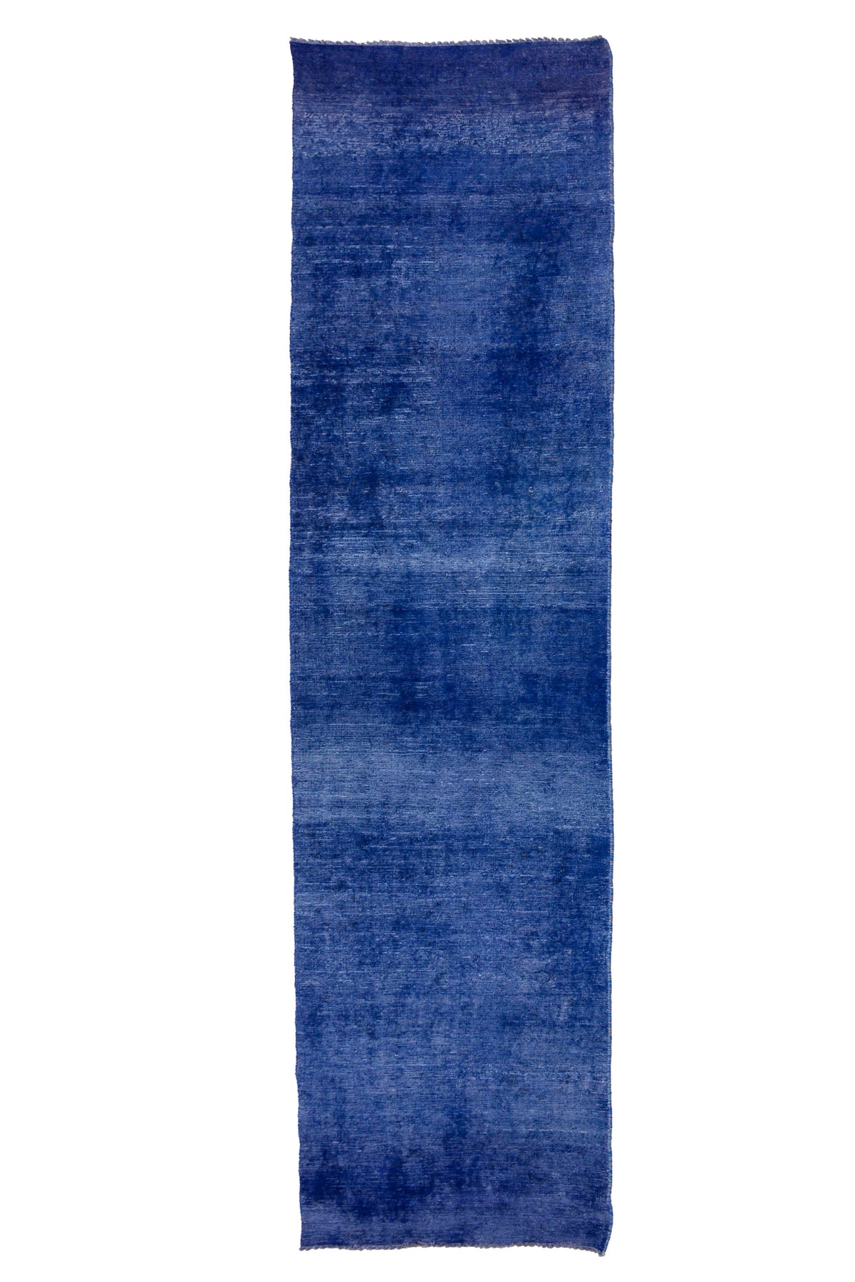 Vintage Overdyed Persian Runner Rug – Indigo Mirage