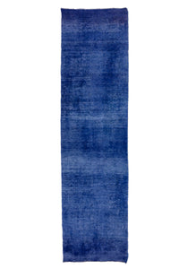 OVERDYED Vintage Persian Runner, 93 x 376 cm