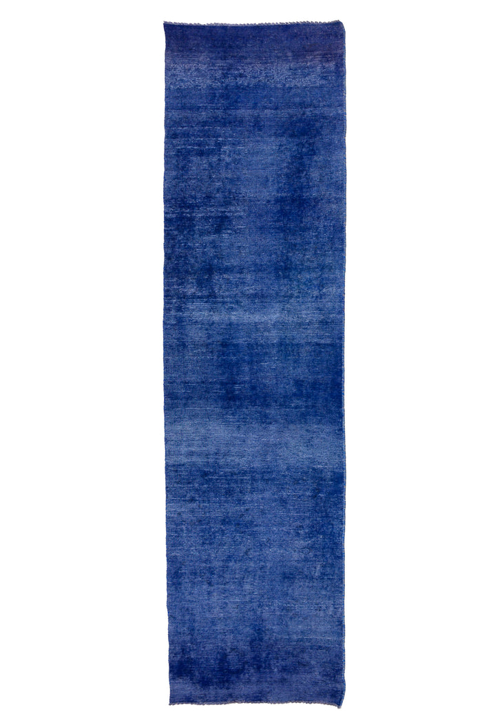 Vintage Overdyed Runner Rug – Indigo Mirage