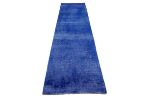 OVERDYED Vintage Persian Runner, 93 x 376 cm