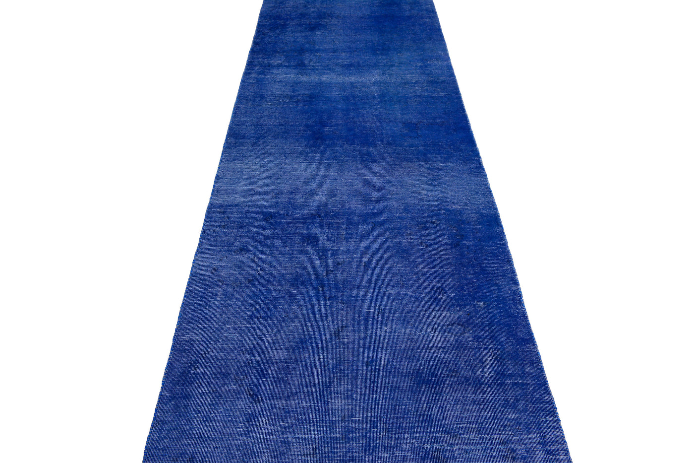Vintage Overdyed Persian Runner Rug – Indigo Mirage