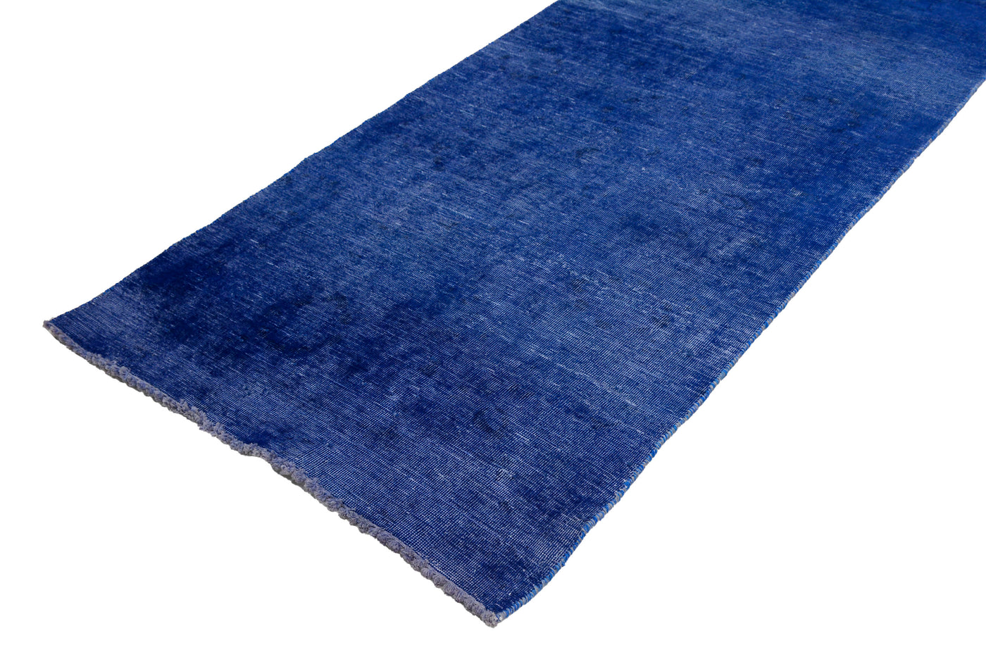 Vintage Overdyed Persian Runner Rug – Indigo Mirage
