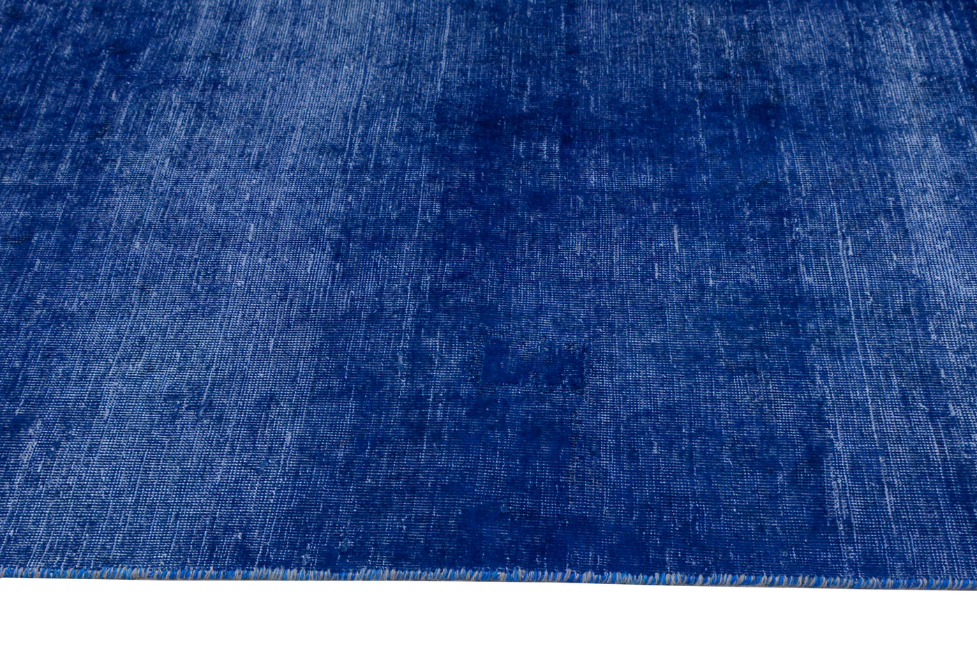 Vintage Overdyed Persian Runner Rug – Indigo Mirage