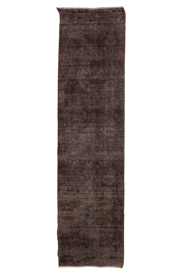 OVERDYED Vintage Persian Runner, 84 x 380 cm