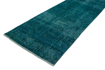 OVERDYED Vintage Persian Runner, 85 x 365 cm (New Arrival)