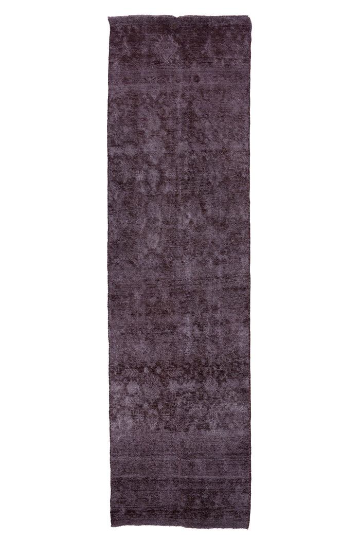 Vintage Overdyed Runner Rug – Stone Mirage