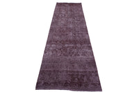 OVERDYED Vintage Persian Runner, 97 x 368 cm