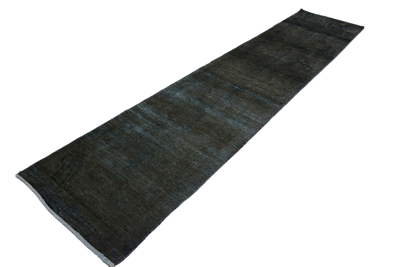 Vintage Overdyed Persian Runner Rug – Coal Drift