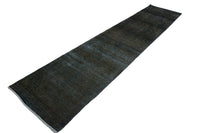 OVERDYED Vintage Persian Runner, 85 x 392 cm