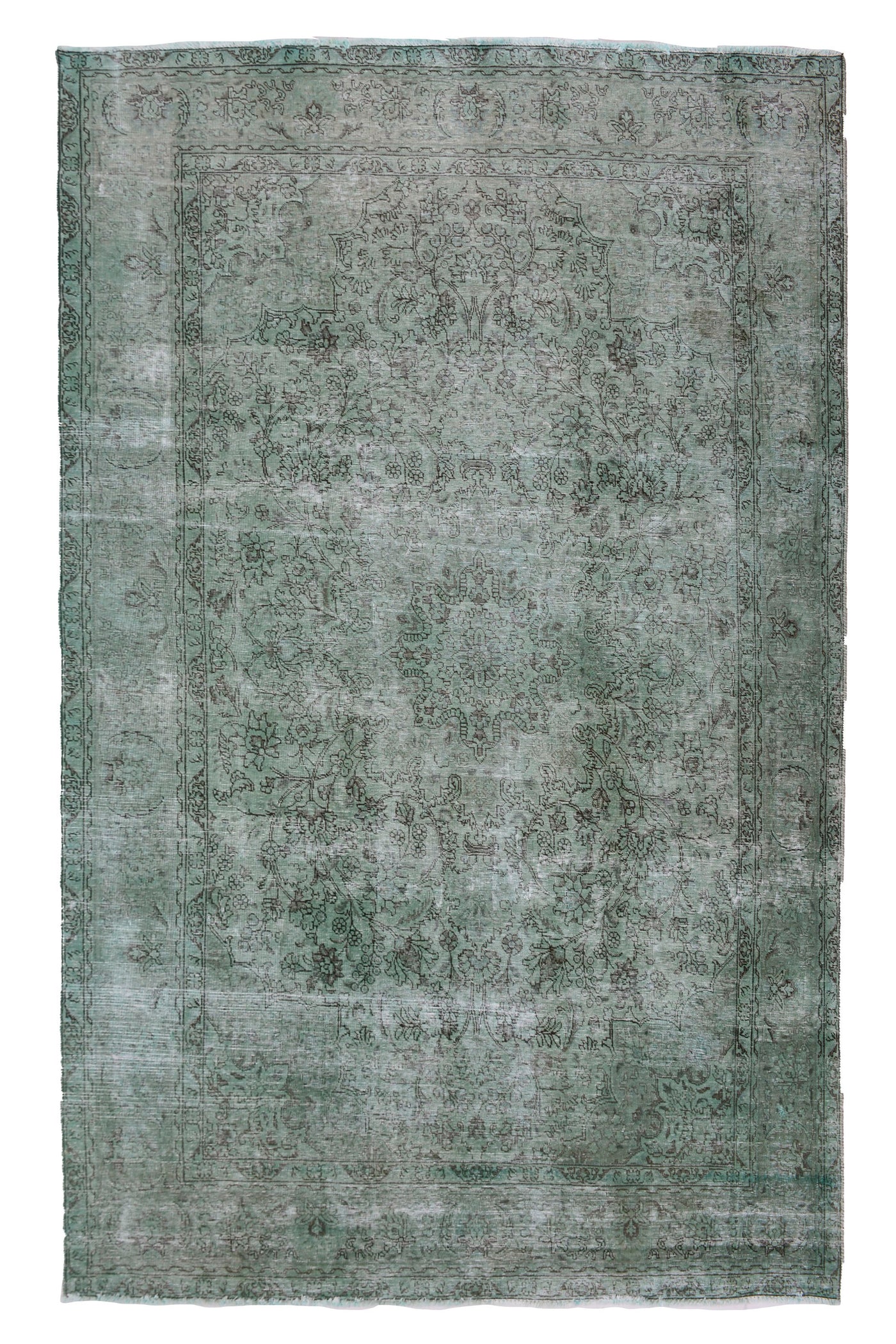 Vintage Overdyed Persian Rug – Cerulean Haze