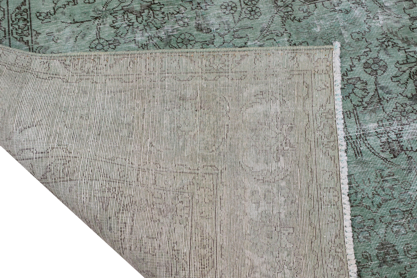 Vintage Overdyed Persian Rug – Cerulean Haze