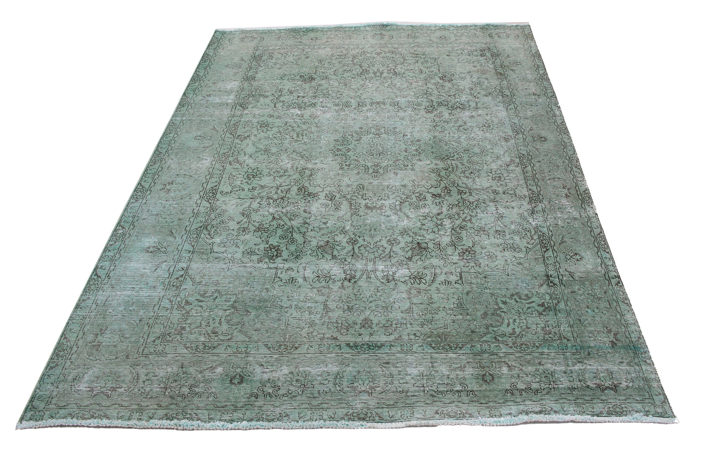 Vintage Overdyed Persian Rug – Cerulean Haze